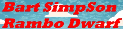 Bart SimpSon Rambo Dwarf logo