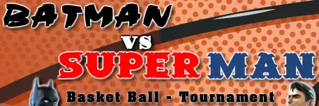 Batman vs Superman Basket Ball - Tournament logo