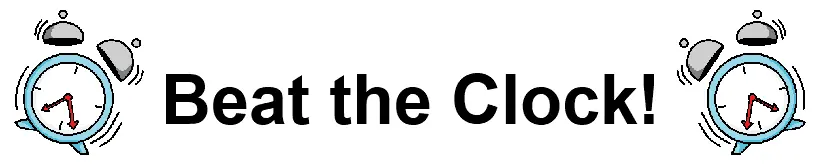 Beat the Clock Times Tables logo