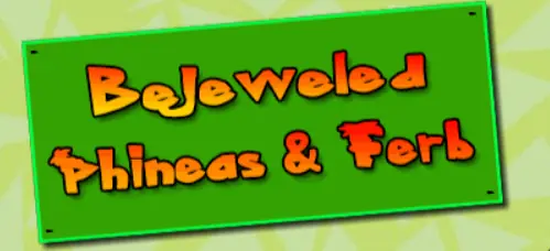 Bejeweled Phineas & Ferb logo