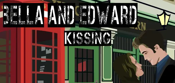 Bella and Edward Kissing logo