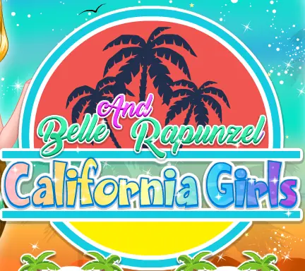 Belle And Rapunzel California Girls logo