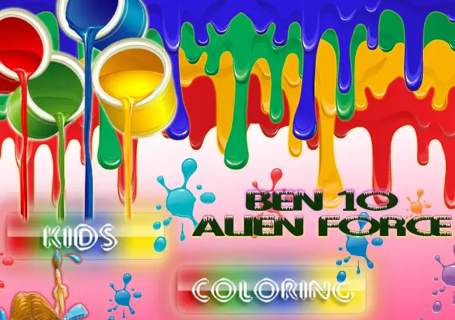 Ben 10 Alien Force Kids Coloring logo