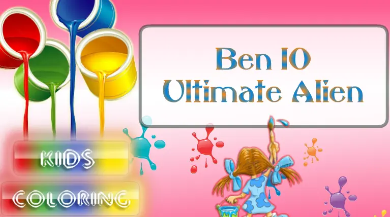 Ben 10 Ultimate Alien Kids Coloring logo