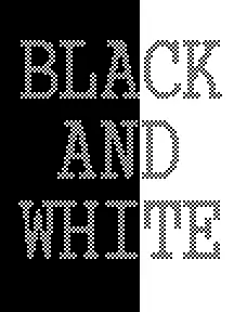 Black and White logo