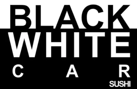 Black White Car logo