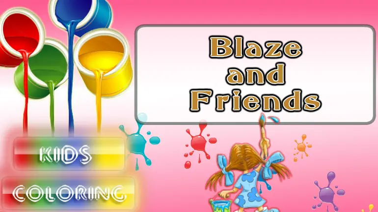 Blaze and Friends Kids Coloring logo