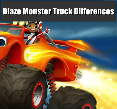 Blaze Monster Truck Differences logo