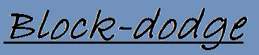 Block-dodge logo
