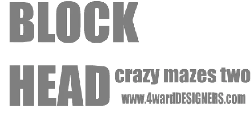 Block Head- Crazy mazes two logo
