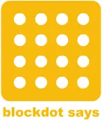 Blockdot Says logo