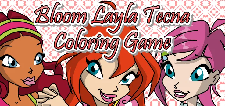 Bloom Layla Tecna Coloring Game logo