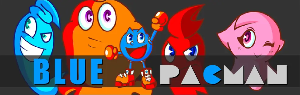 Blue Pacman logo