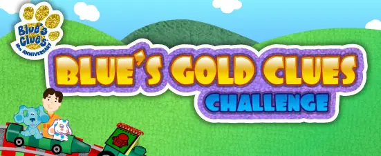Blue's Gold Clues Challenge logo