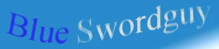 Blue Swordguy logo