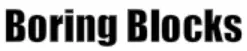 Boring Blocks logo