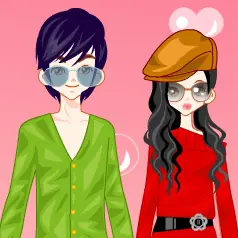 Boy and Girl Couple Dressup logo