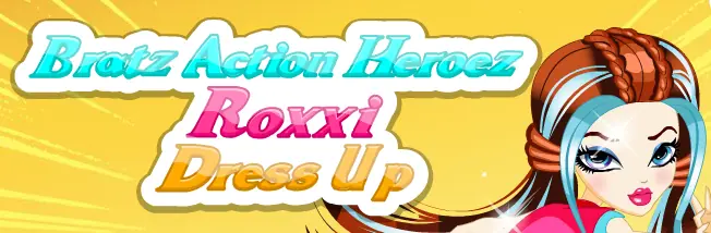 Bratz Action Heroez Roxxi Dress Up logo