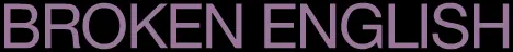 Broken English Microsite logo