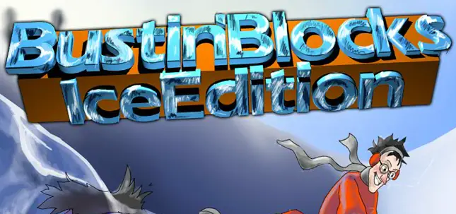 Bustin' Blocks Ice Edition logo
