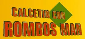 Calcetín Con Rombos Man logo
