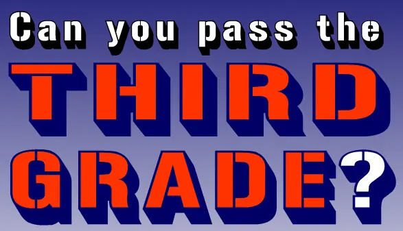 Can you pass the Third Grade? logo