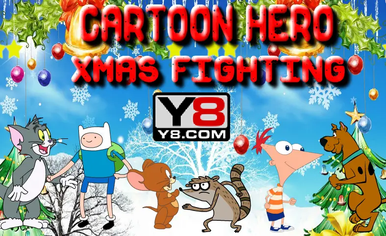 Cartoon Hero Xmas Fighting logo