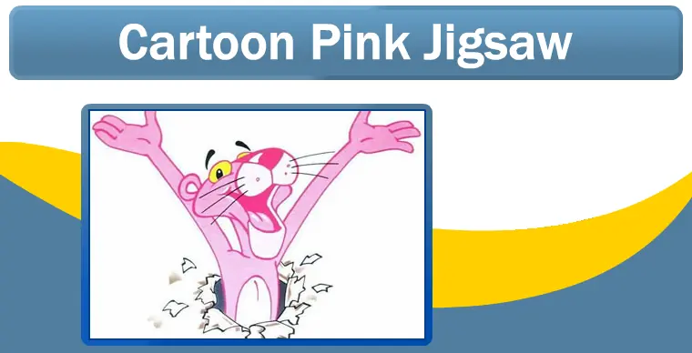 Cartoon Pink Jigsaw logo