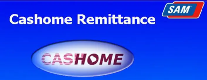 CASHOME Remittance to Philippines via S.A.M logo