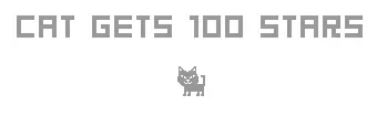 CAT GETS 100 STARS logo