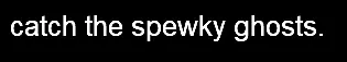 catch the spewky ghosts. logo