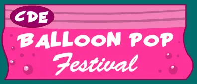 CDE Balloon Pop Festival logo