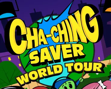 Cha-Ching Saver World Tour logo