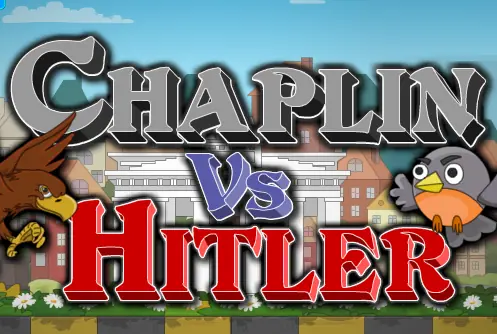 Chaplin vs Hitler logo