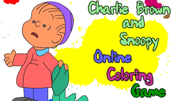 Charlie Brown and Snoopy Online Coloring Game logo