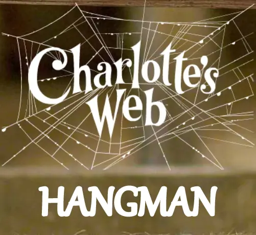 Charlotte's Web Hangman logo