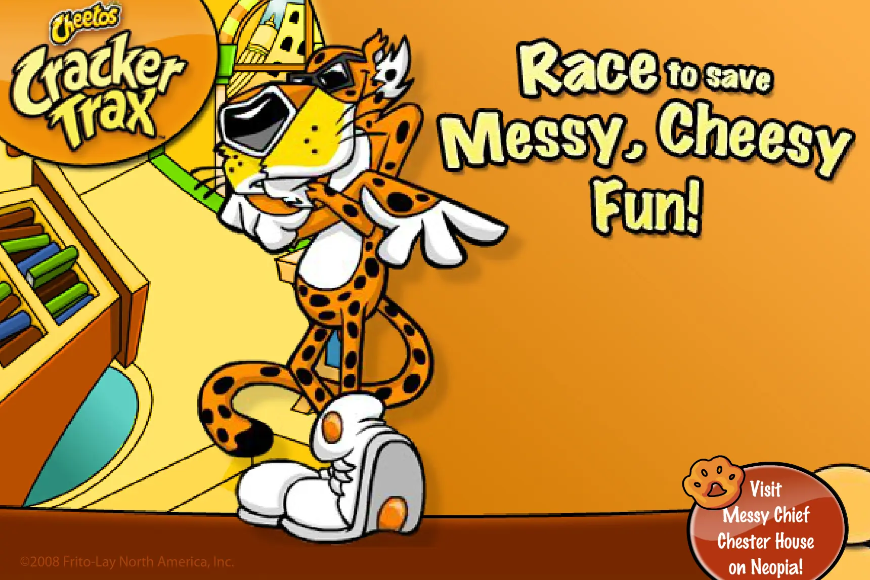 Cheetos Race to Save Messy, Cheesy Fun! logo