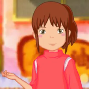 Chihiro from Spirited Away logo