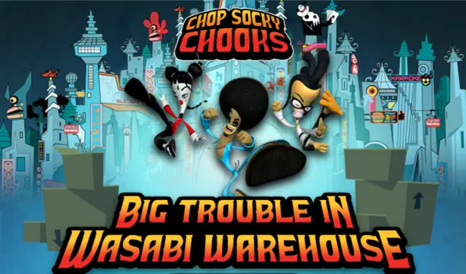 Chop Socky Chooks Big Trouble Wasabi Warehouse logo