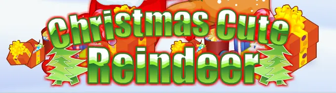 Christmas Cute Reindeer logo
