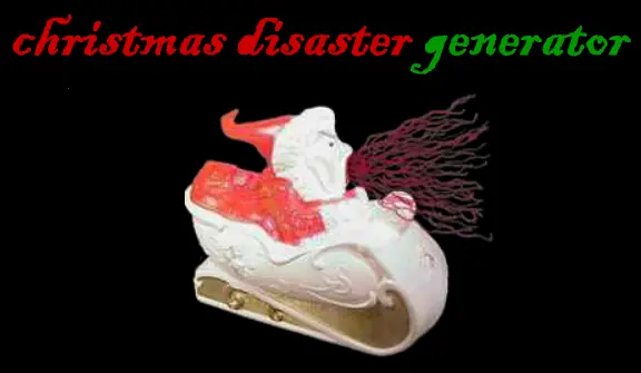 christmas disaster generator logo