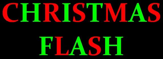 Christmas flash logo