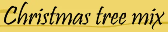 Christmas tree mix logo
