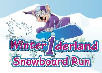 Chuck E Cheese Snowboard Run logo