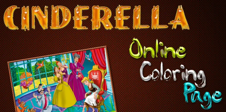 Cinderella Online Coloring Page logo