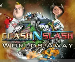 Clash 'n' Slash Worlds Away logo