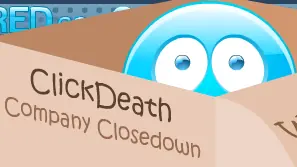ClickDeath Company Closedown logo