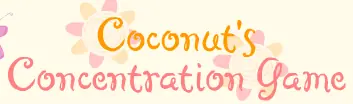 Coconut's Concentration Game logo
