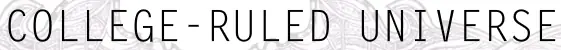 College-Ruled Universe logo