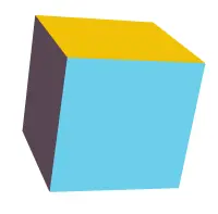Color shaded Cube logo